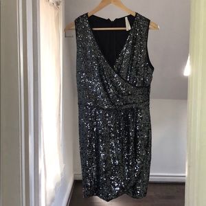 Imperial Black Sequin Dress